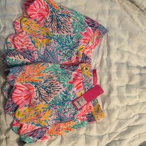 NWT Suze 0 Lilly Pulitzer butter cup nip short splashdance